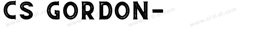 CS GORDON字体转换